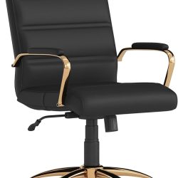 Mid-Back Swivel LeatherSoft Desk Chair